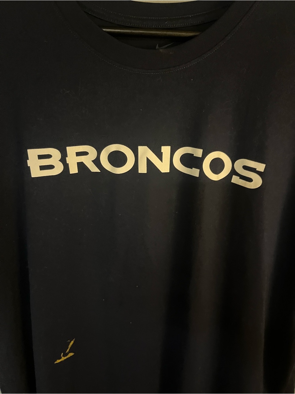 Nike Navy and White Broncos Tee - Picture 3 of 5